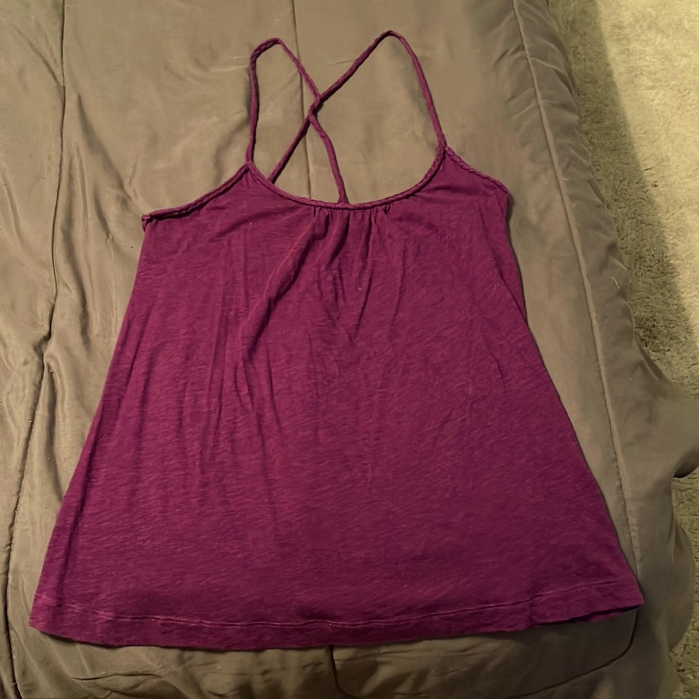 Purple halter top